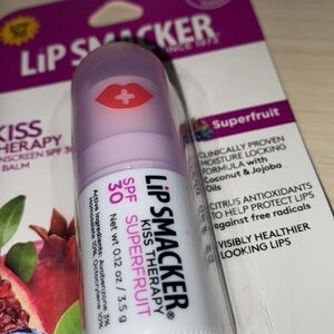 Lip Smackers chapstick spf 30 lot of 2 NEW sealed superfruit flavor fruit
